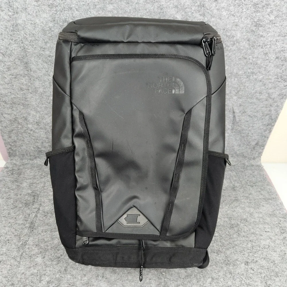 North Face Kaban Transit Backpack Black 25L Laptop Travel Bag Padded FlexVent